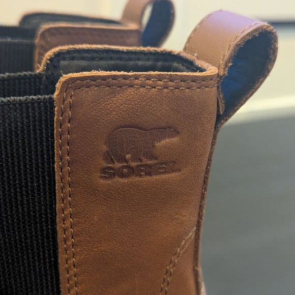 Sorel Joan Now Chelsea Boot Velvet Tan and Black Size 12 BRAND NEW - Picture 6 of 12